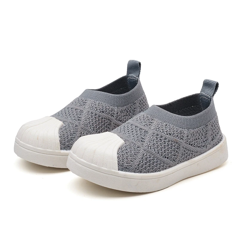 

Children's Shoes Shell Toe Leisure Soft Sole Cover Foot Breathable Non-slip Sports Toddler Soft Sole Mesh Children's UnisexShoes