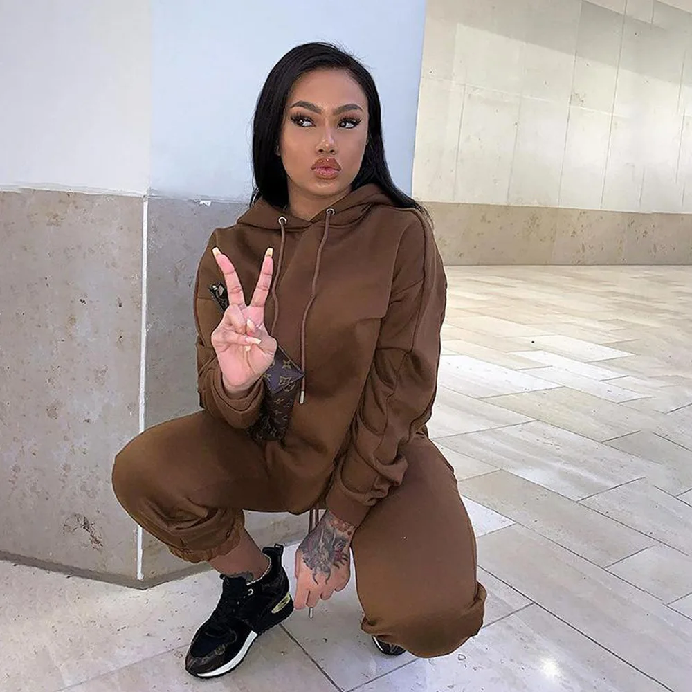 Европейский и американский бархатный свитер женский костюм большого размера для