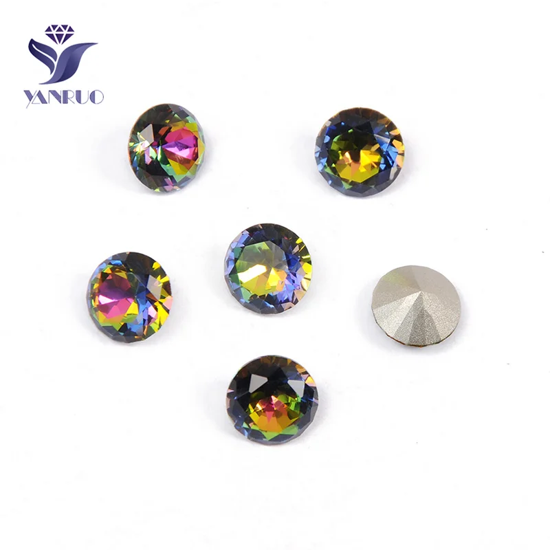 1357 бриллиантовая огранка кристаллами витраиль средняя Радуга стеклянные камни
