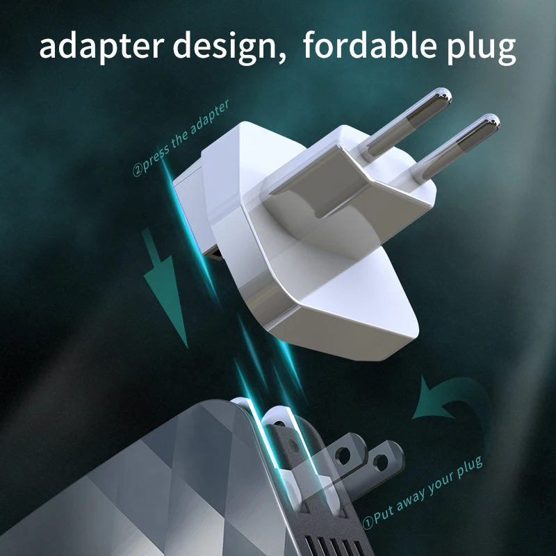 Power Bank Dual USB 5000 мАч 2.1A Быстрая зарядка портативное настенное зарядное устройство US
