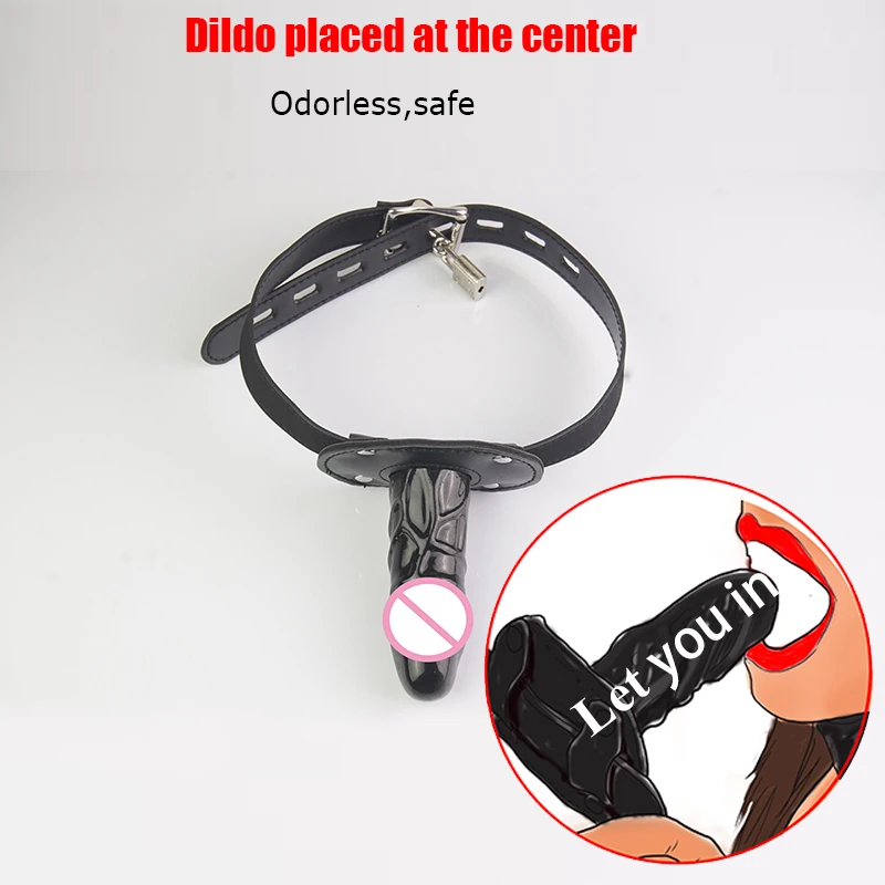 Ремешок для фаллоимитатора рот/член/пенис/кляп силиконовый Бандажное снаряжение