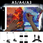 Световой планшет A5A4A3 светодиодный Ной подсветкой для алмазной живописи, искусства, рисования, световой короб, цифровые планшеты для рисования, планшет для рисования