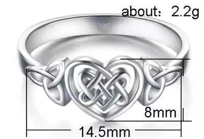 

YPAY Trendy Simple Brass Heart Proposal Wedding Ring For Women With Twist Pattern Design Lucky Engagement Female Jewelry Ring