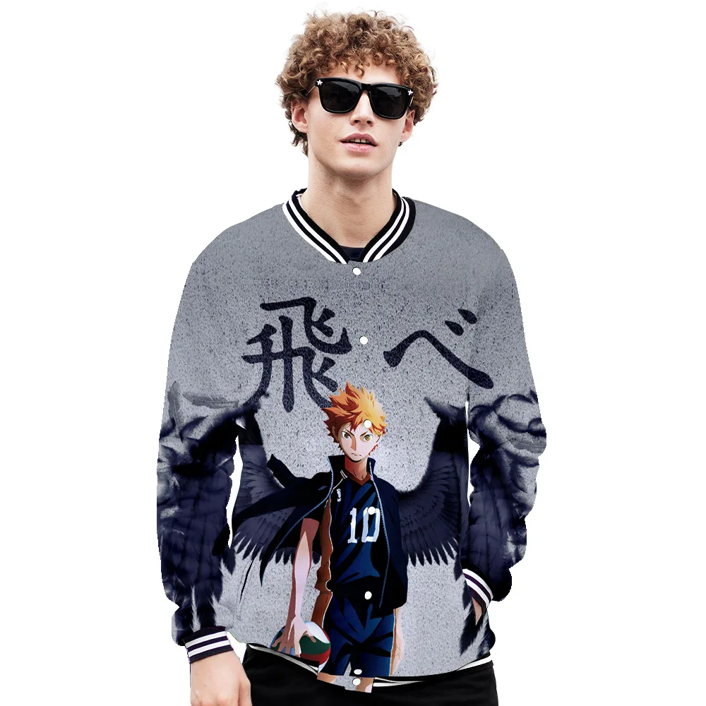 

Японский Аниме Haikyuu Cosplay Костюм Fukurodani Academy Akaashi Keiji Bokuto Koutarou 3D Толстовка Женский Мужской свитер с круглым вырезом