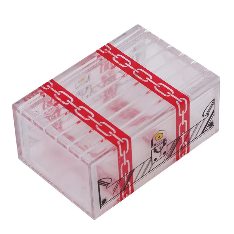 

1Pcs Hot Funny Magic Toys Transparent Magic Box That Cannot Be Opened Pranks Jokes Game Toys Close-up Stage Magic Tricks Toys