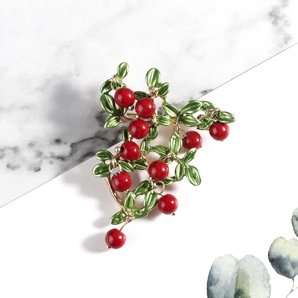 2019 New Design Little Multiple Beads Plant Drop Oil Brooches For Women Jewelry Making Brooch Fashion | Украшения и аксессуары