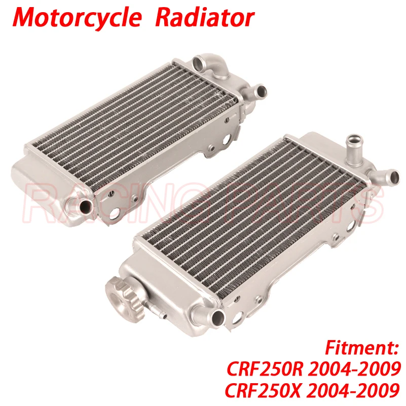 

Motorcycle Aluminum Radiator Water Tank Cooling Cooler For HONDA CRF250R CRF250X CRF 250X 250R 250X 250 X 2004-2009 Dirt Bike