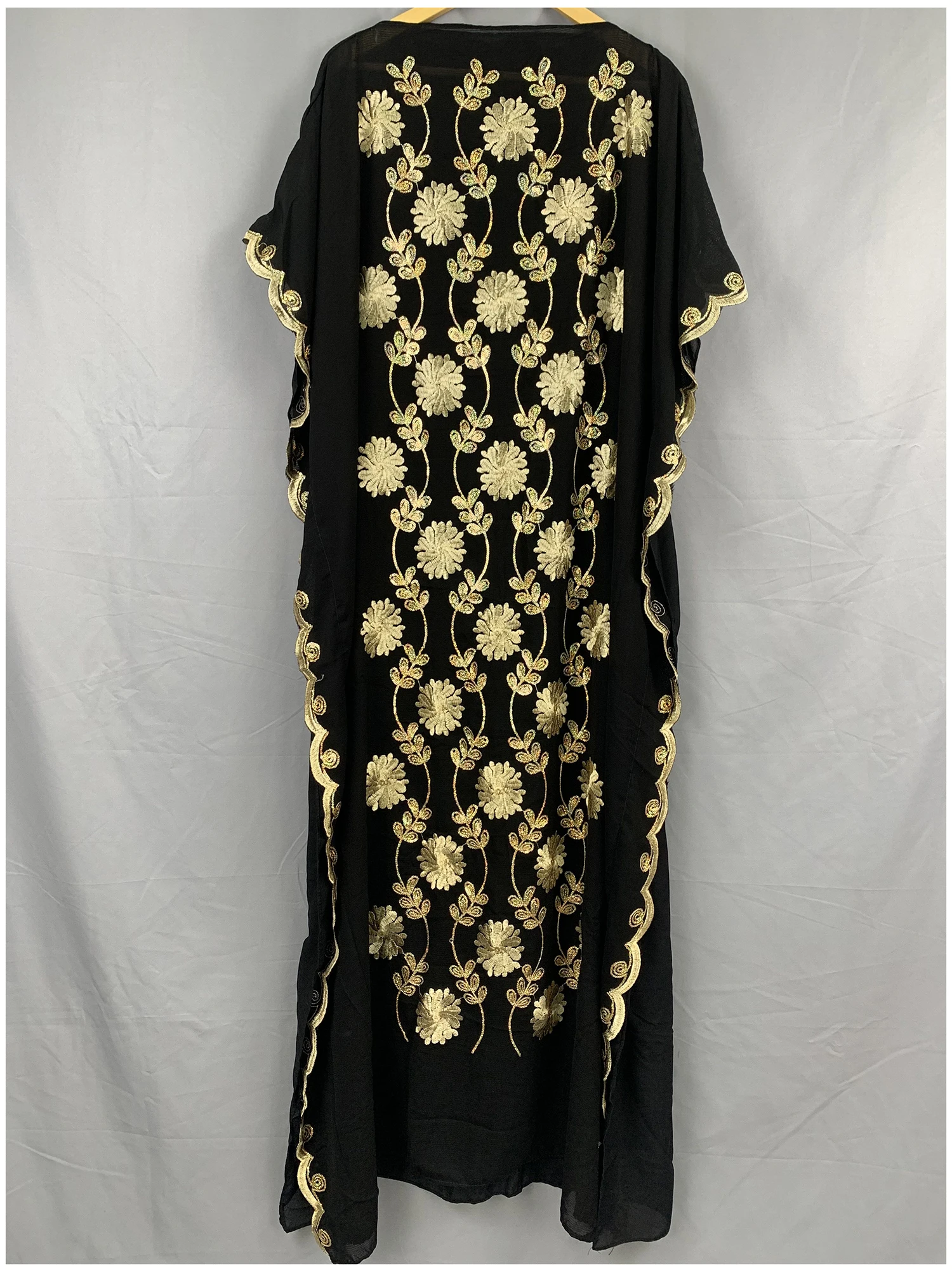 

Abaya Dubai Turkey Muslim Hijab Dresses African Caftan Rose Sequins Shinning Boubou Party Elegant Islamic Clothing PZ20