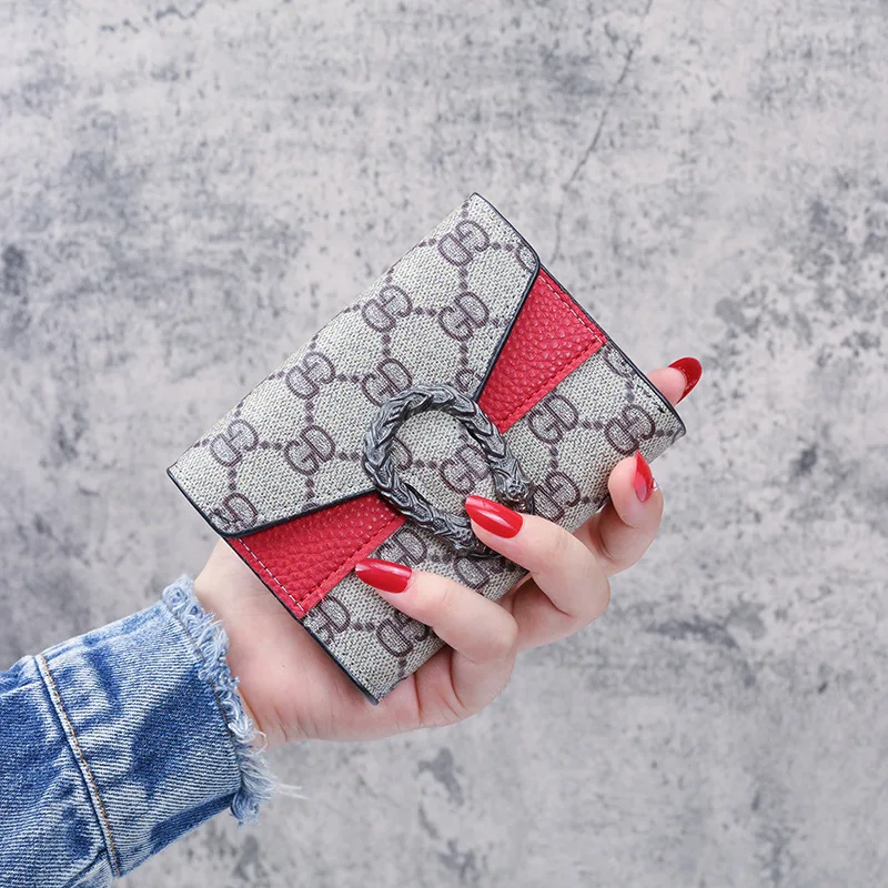 

Women's Small Wallet Fashion Brand Leather Card Bag 2021 Ladies Pocket Card Holder Wallet Wallet