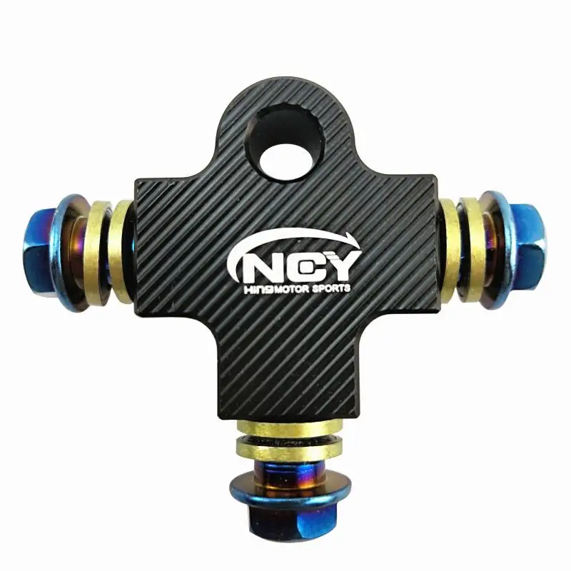 

CNC 3D тормозной шланг мотоцикла фитинг Трехходовой соединитель клапана M10 * 1,25 мм банджо болт для двойной тормозной системы Honda Yamaha Kawasaki