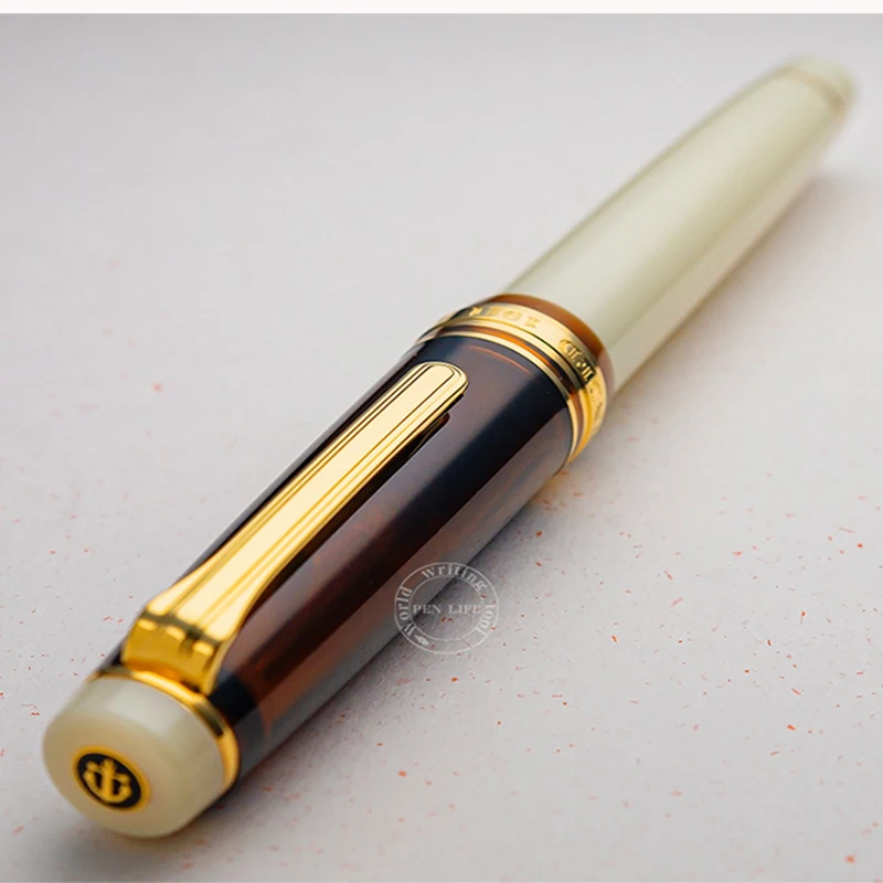 В морском стиле перьевая ручка оригинальная мокко цвета и слоновой кости с