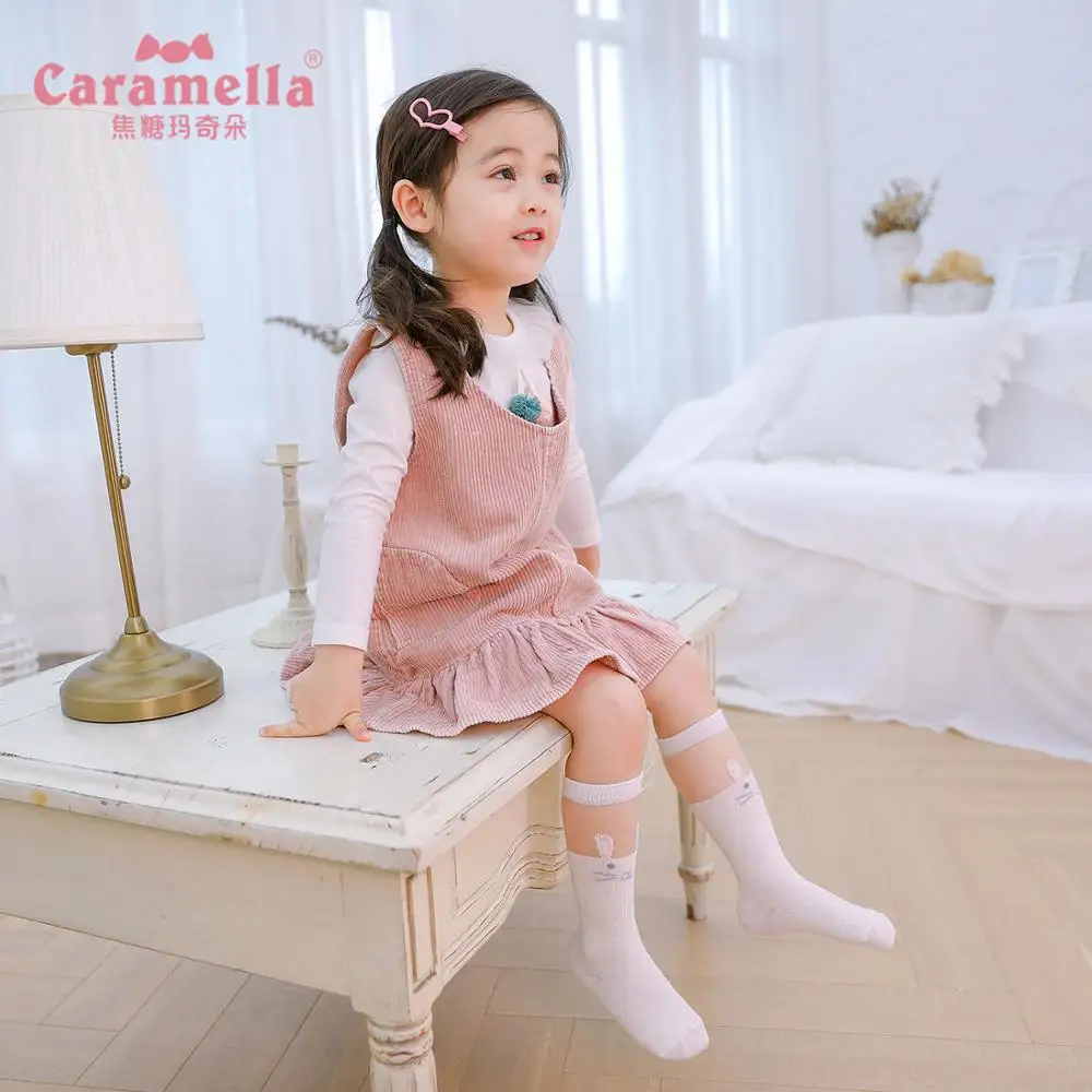 

Милые детские носки Caramella, 3 пары, ультратонкие, длинные, весенние, летние носки розовые сетчатые прозрачные носки, детские кружевные носки