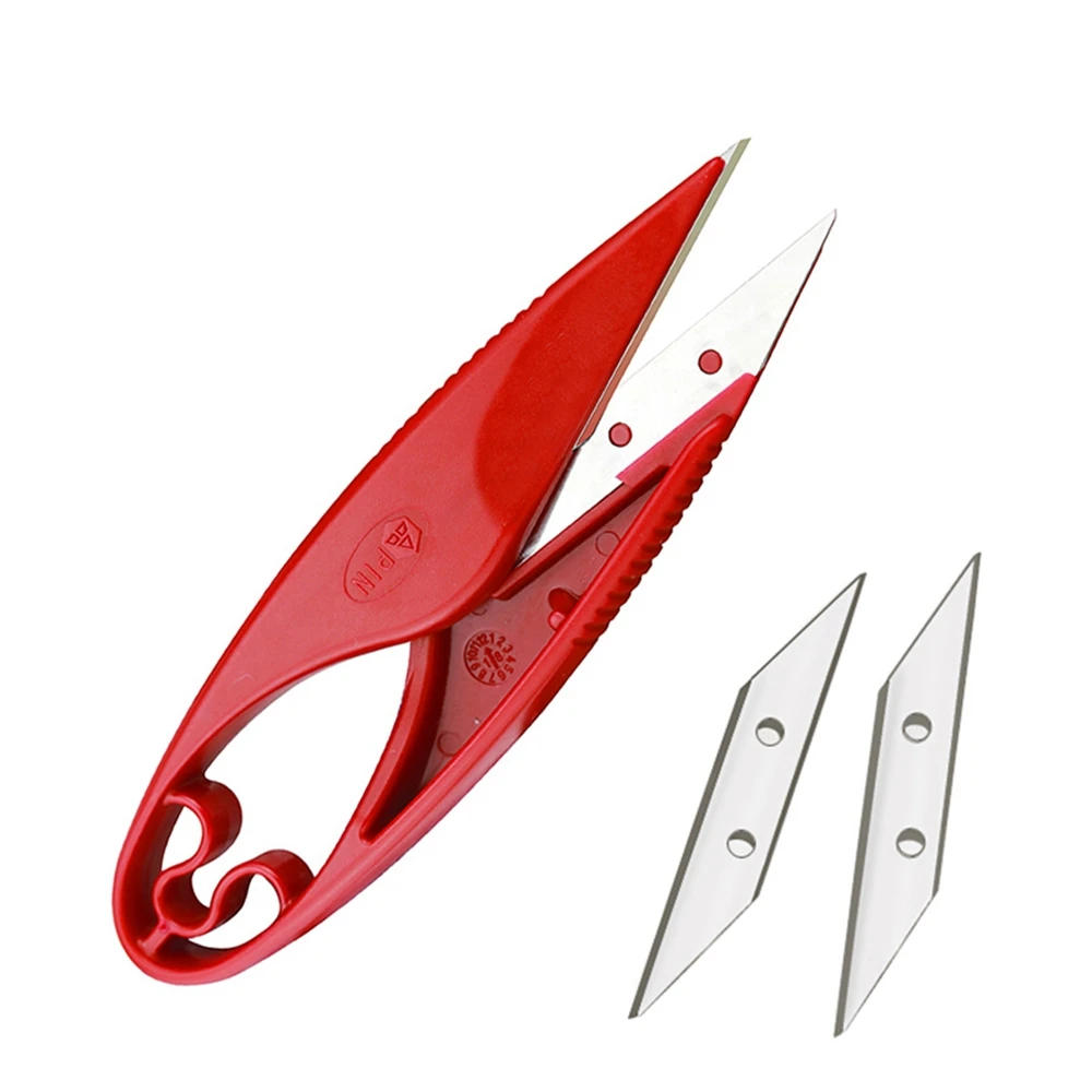 

Sewing Scissors Yarn Shears Thread Embroidery Cross-stitch Stainless Steel Cutter Scissor With 2Extra Blades Apparel Sewing
