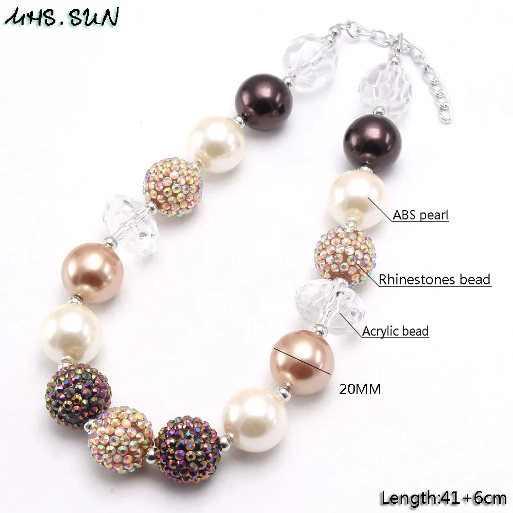 MHS. SUN модное дизайнерское ожерелье с бусинами для маленьких девочек сделай сам