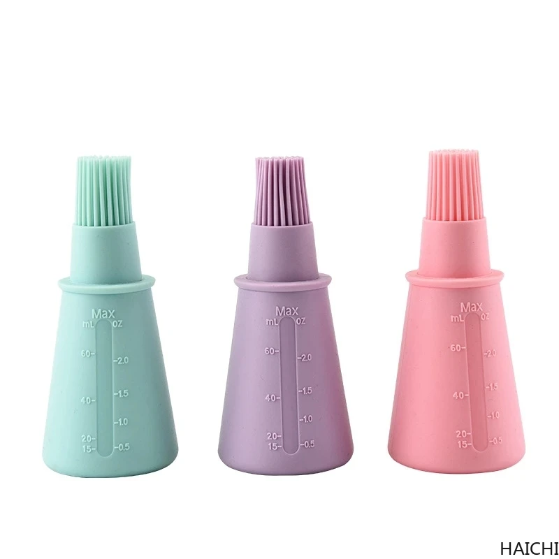

Silicone Temperature Resistant BBQ Basting Brushes Oil Bottle Brush Barbecue Tools Portable Baking Kitchen Accessories