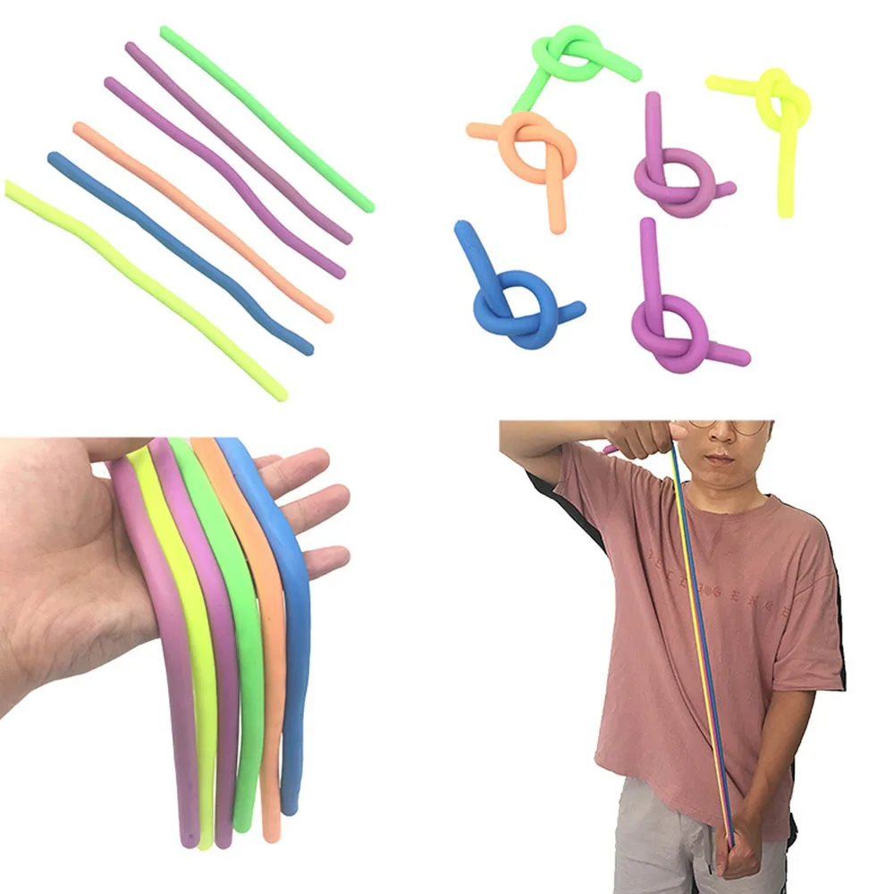 1 шт. стрейчевая веревка для лапши антистрессовые игрушки аутизма детей|Шутки и