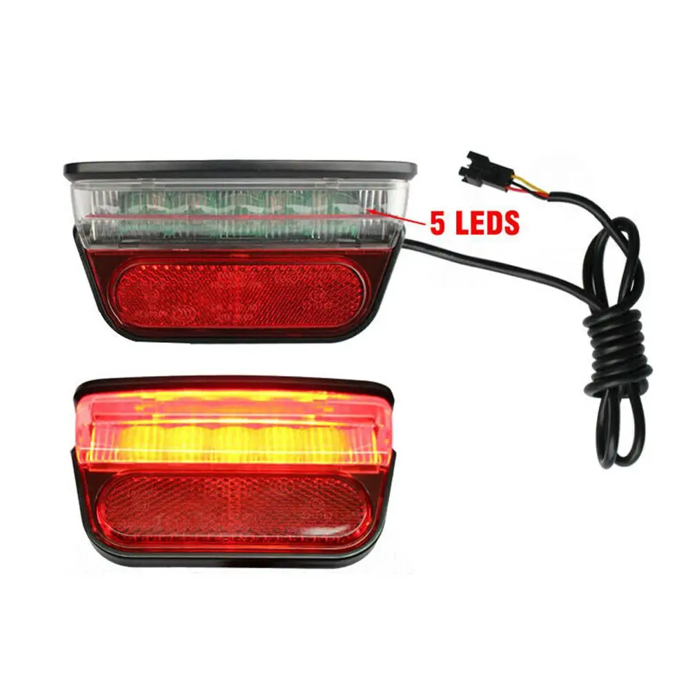 

6-80V Electric Bike Light Bicycle Scooter Bike Saddle Light Brake Night Safety Cycling Parts Bicycle Accessories