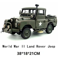 vintage wrought iron handmade metal crafts world war ii land rover army jeep decorative ornaments home collection jewelry gifts