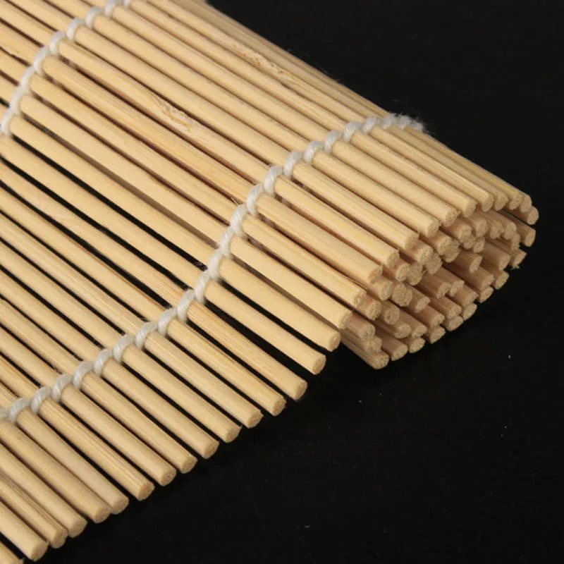 

1Pcs Sushi Curtain Rolling Mat Sushi Spoon DIY Onigiri Rice Roller Kitchen Gadgets Cooking Accessories Bamboo Sushi Maker Tools