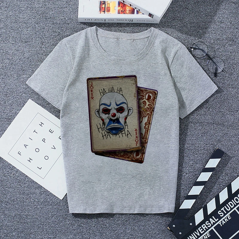 2889652 Футболка с принтом серая Повседневная Уличная мода футболки |