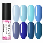 Гель-лак для ногтей PICT YOU, УФ-гель для ногтей серии Blue 5 мл, гибридный лак для ногтей Lucky Lak es Vernis, Гель-лак, Одноцветный гель для ногтей