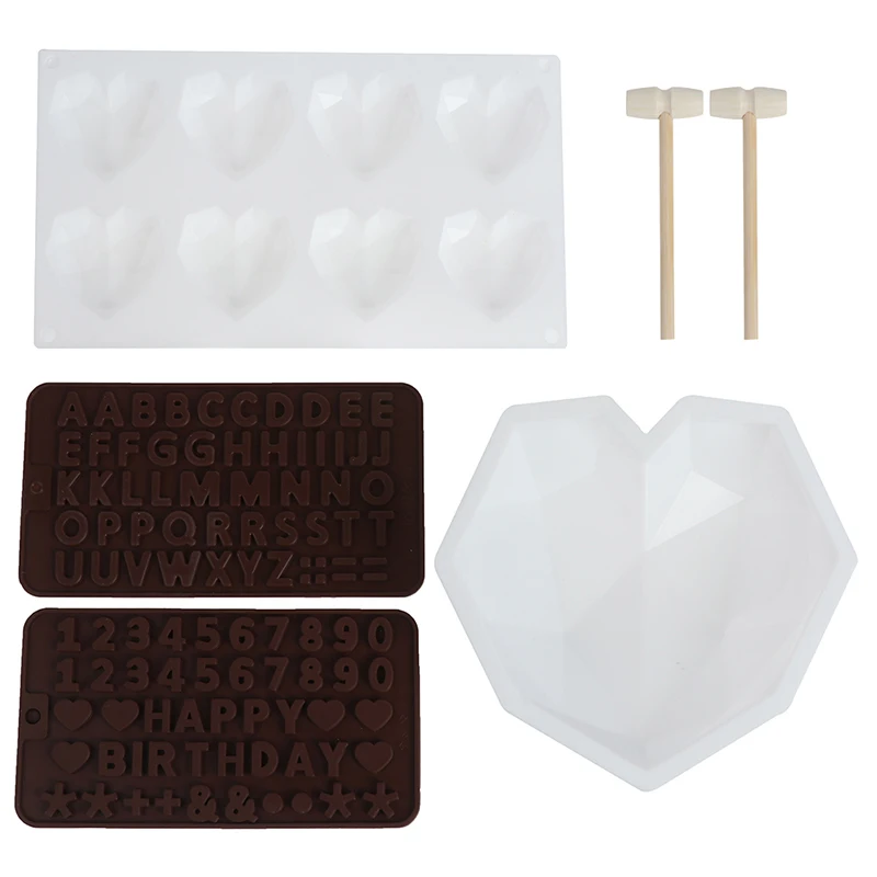 Силиконовые формы для шоколада ко Дню Святого Валентина в форме сердца
