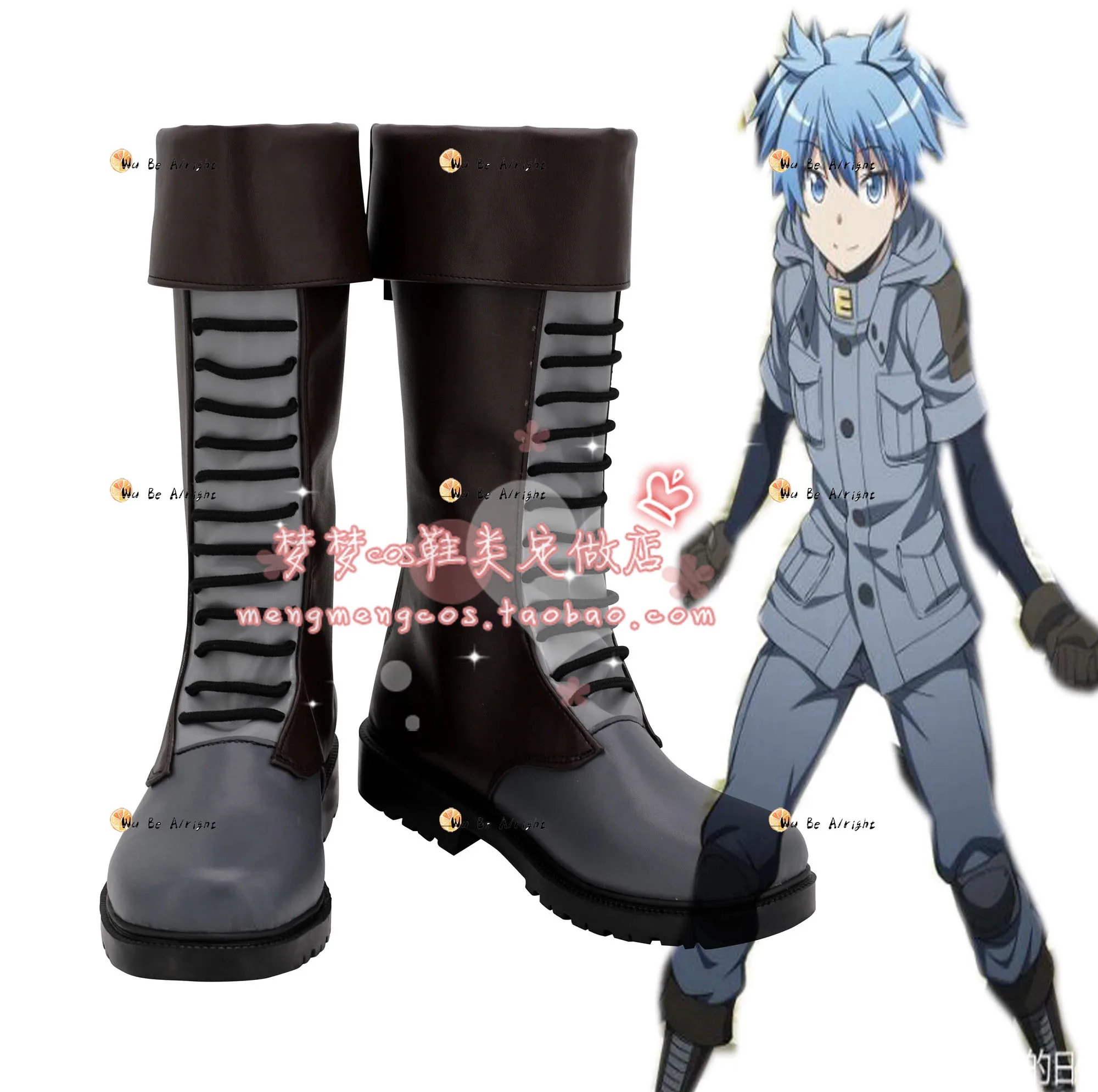 

Assassination Classroom Class 3-E Nagisa Shiota Kaede Kayano Cosplay Shoes Game Anime Carnival Party Halloween Custom-Made