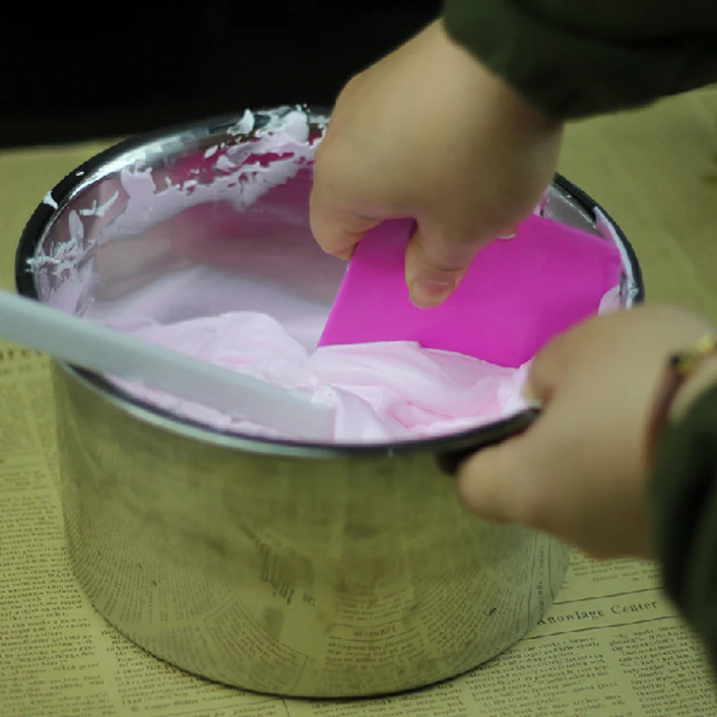 3 шт. резак для теста слайсер лопатка торта скребок крема лезвие силиконовая