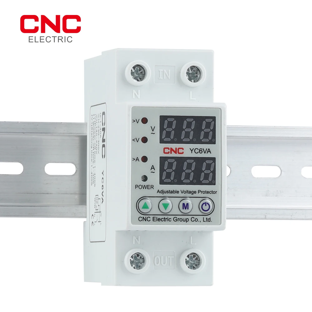 CNC YC6VA 230V двойной светодиодный дисплей Din-рейка регулируемое под напряжением |