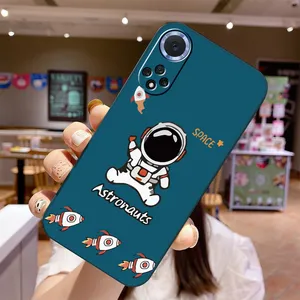 cartoon astronaut phone case for huawei nova 8 pro 7i se pro nova 6 4g 5g 5i 4 3 luxury personalized shell silicone back cover free global shipping