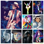 Набор для вышивки Майкла Джексона, Алмазная мозаика с изображением певицы, звезды, красочный персонаж, настенное искусство, ручная работа, вышивка, Декор