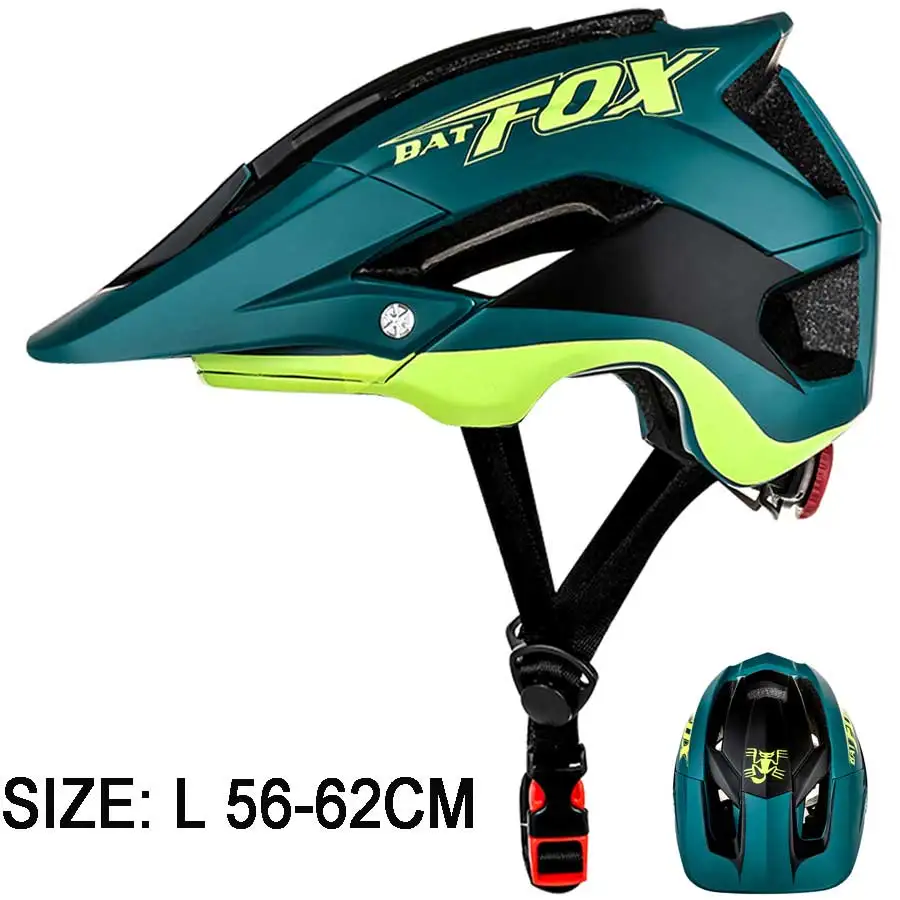 659-dark green BATFOX велосипедный шлем ультралегкий велосипедный шлем цельный велосипедный шлем дорожный горный MTB шлем 56-62 см Casco Ciclismo - Цвет: 659-dark green