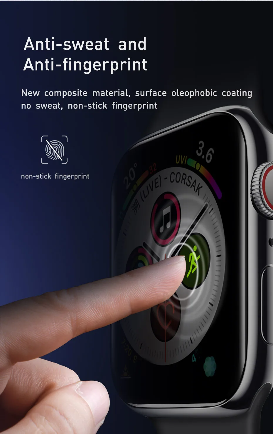 Baseus 0,2 мм Защитная пленка для экрана с полным покрытием для Apple Watch 1 2 3 38 мм 42 мм для Apple Watch 4 5 40 мм 44 мм