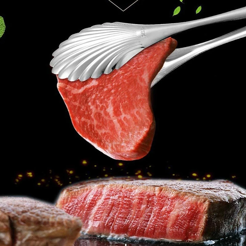 

Salad Tongs Barbecue Clip Stainless Steel Grilling Tong Kitchen Cooking Tongs Serving Tongs,Utensils, Kitchen Tongs