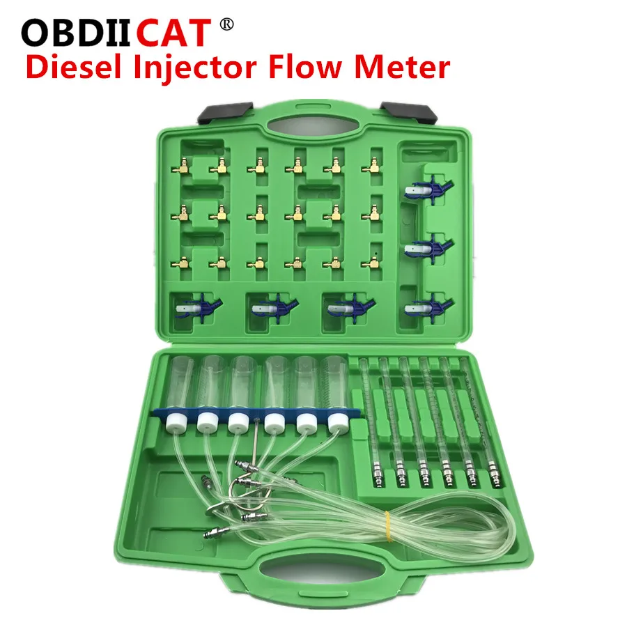 

OBDIICAT, новый дизельный инжектор, расходомер, тестовый комплект, адаптер для системы подачи топлива
