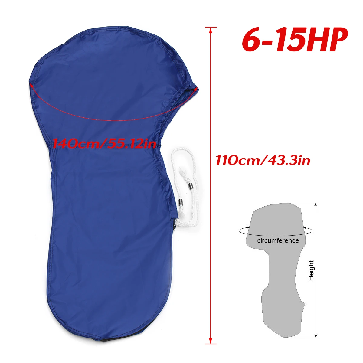 420D 6-15HP лодочный полный подвесной мотор защитная синяя крышка мотора для