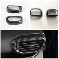 car front dashboard side air outlet frame trim cover styling chrome abs sticker fit for ford explorer 2015 2020