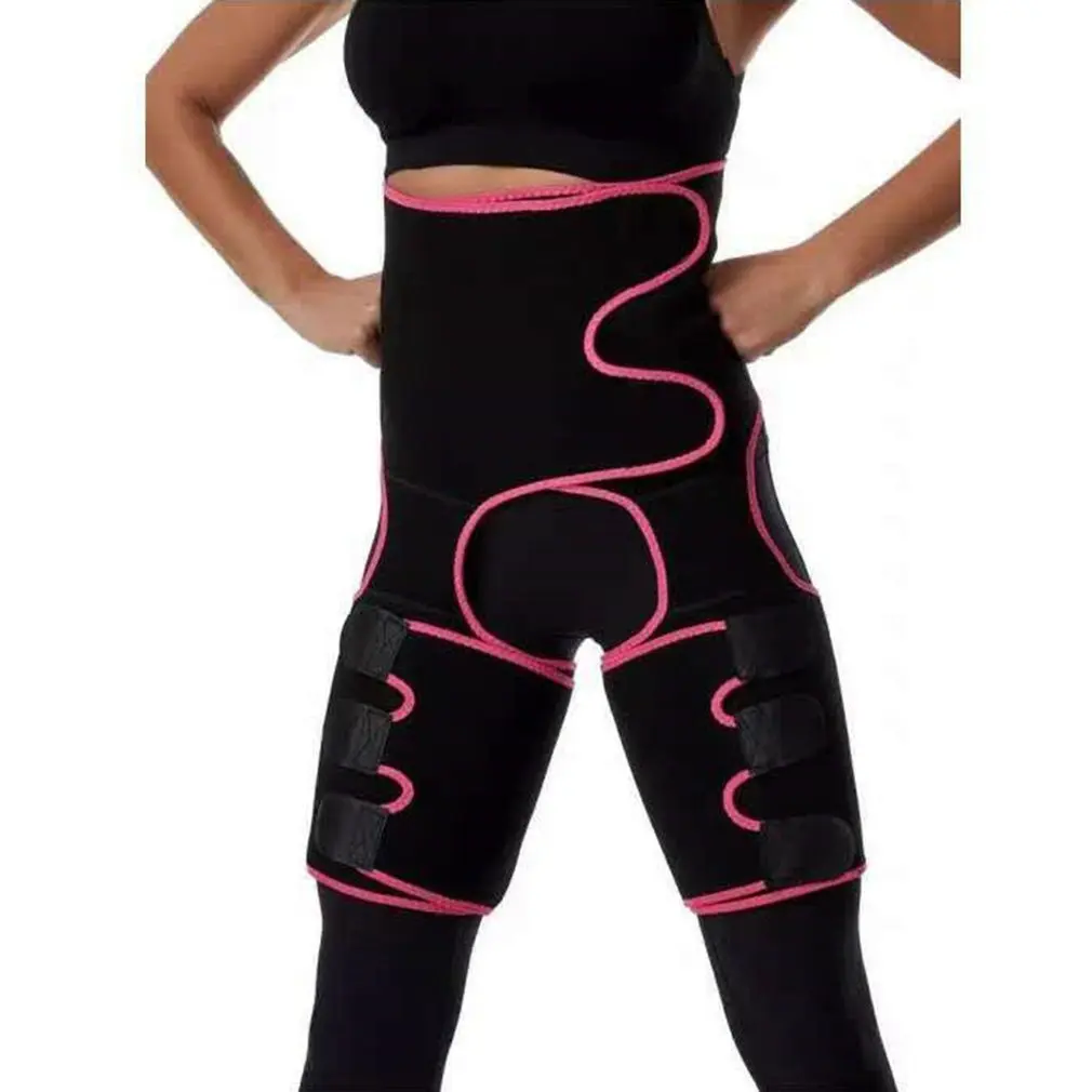 

Three-in-one hip belt explosion sweat belt sports bodybuilding adjustable durable waist belt leg belt