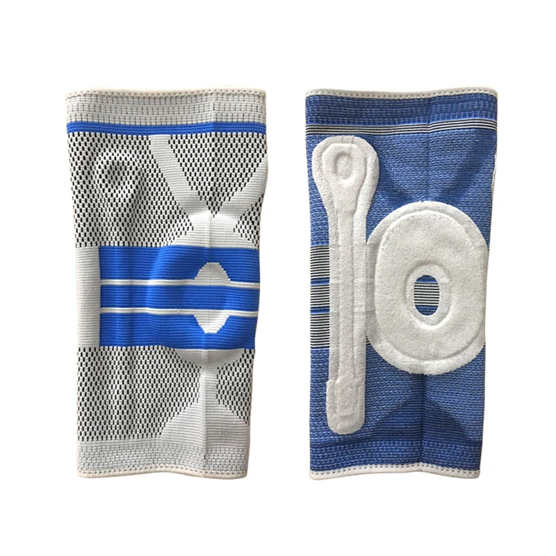 

New Springs Support Knee Brace Protector Elastic Silicone Breathable Pads for Fitness Sport XD88