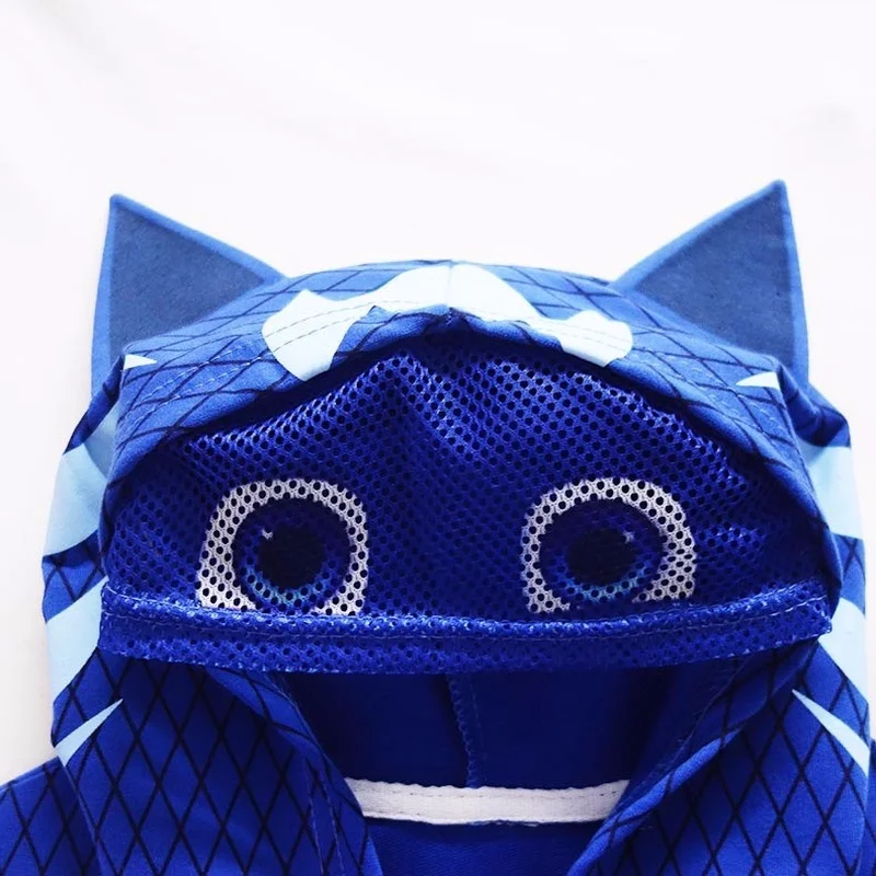 Детская толстовка Пижама костюм для косплея на Хэллоуин с маской кошки Гекко