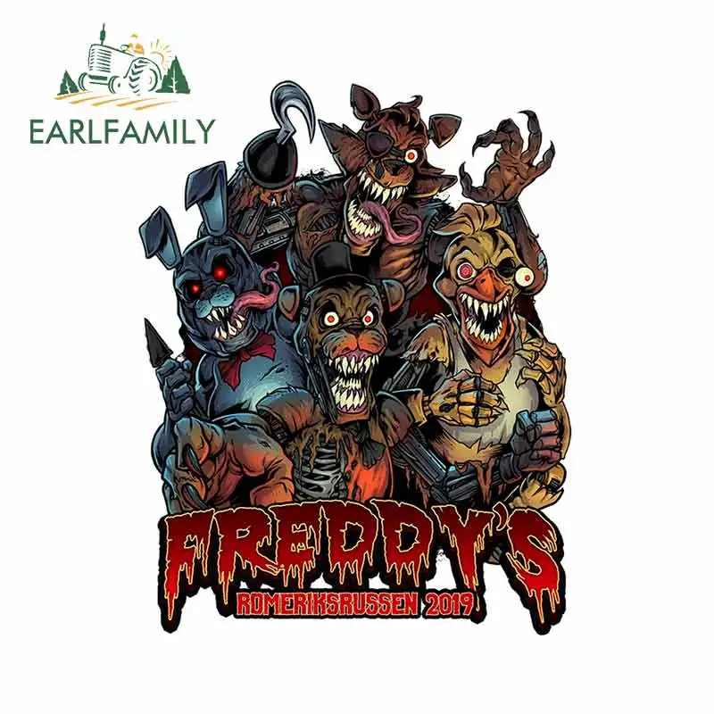 EARLFAMILY 13 см x 10 3 для пяти ночей с Фредди пародия тонкая наклейка DIY печать на заказ