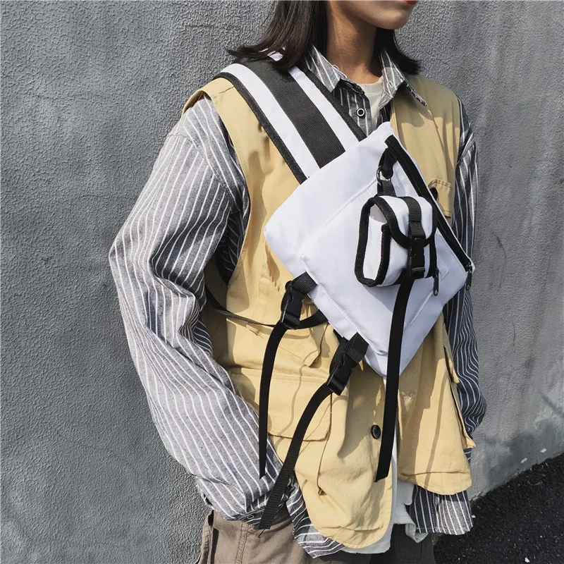 Уличная сумка оригинального дизайна в стиле хип хоп ретро функциональная