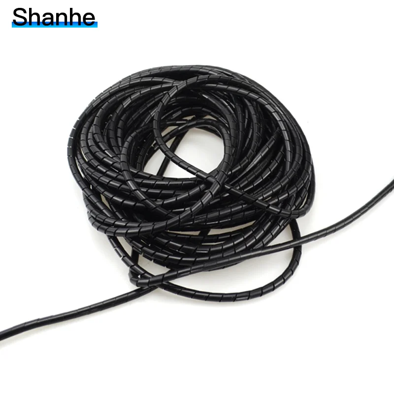 6 мм 8 10 12 черный/белый провод обмотка труб намотка чехлы для проводов кабельный