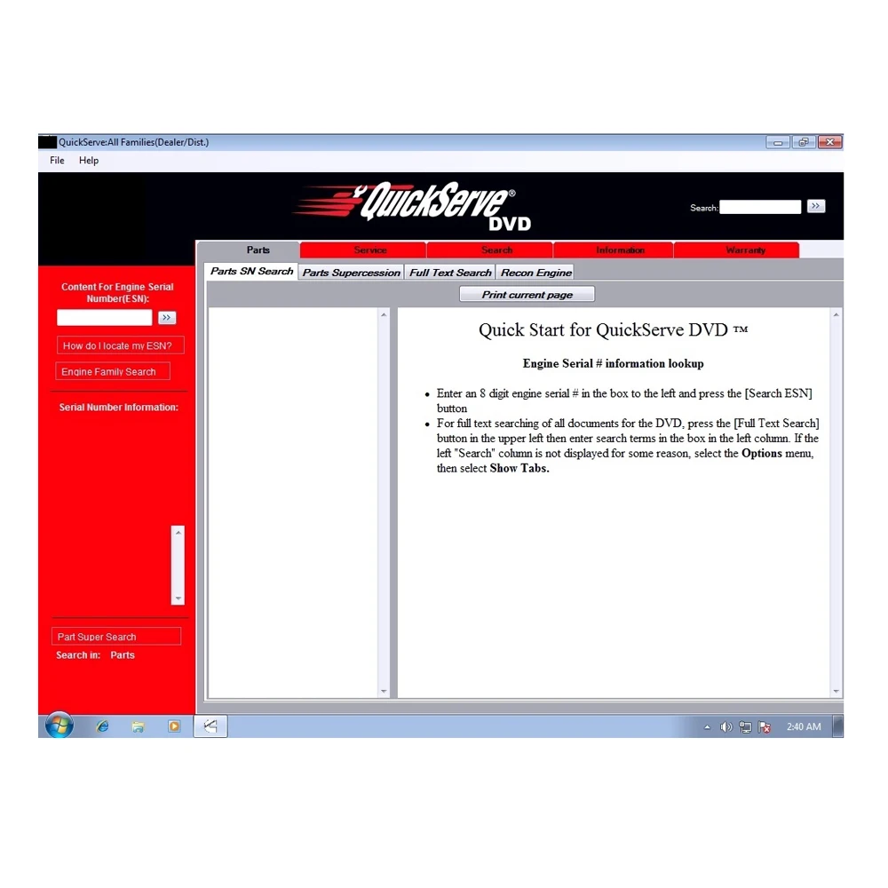DVD QuickServe-для двигателей всех семейств срок годности 2016 + | Автомобили и мотоциклы