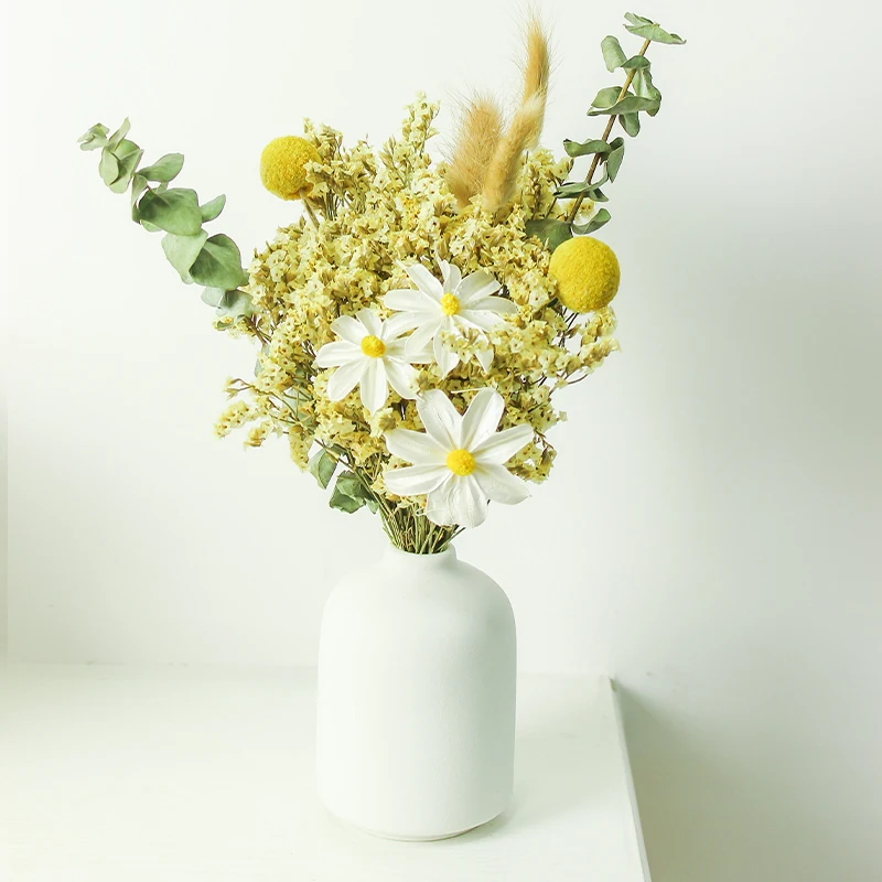 Сушеные листья эвкалипта в виде хвоста кролика розового золота украшение из