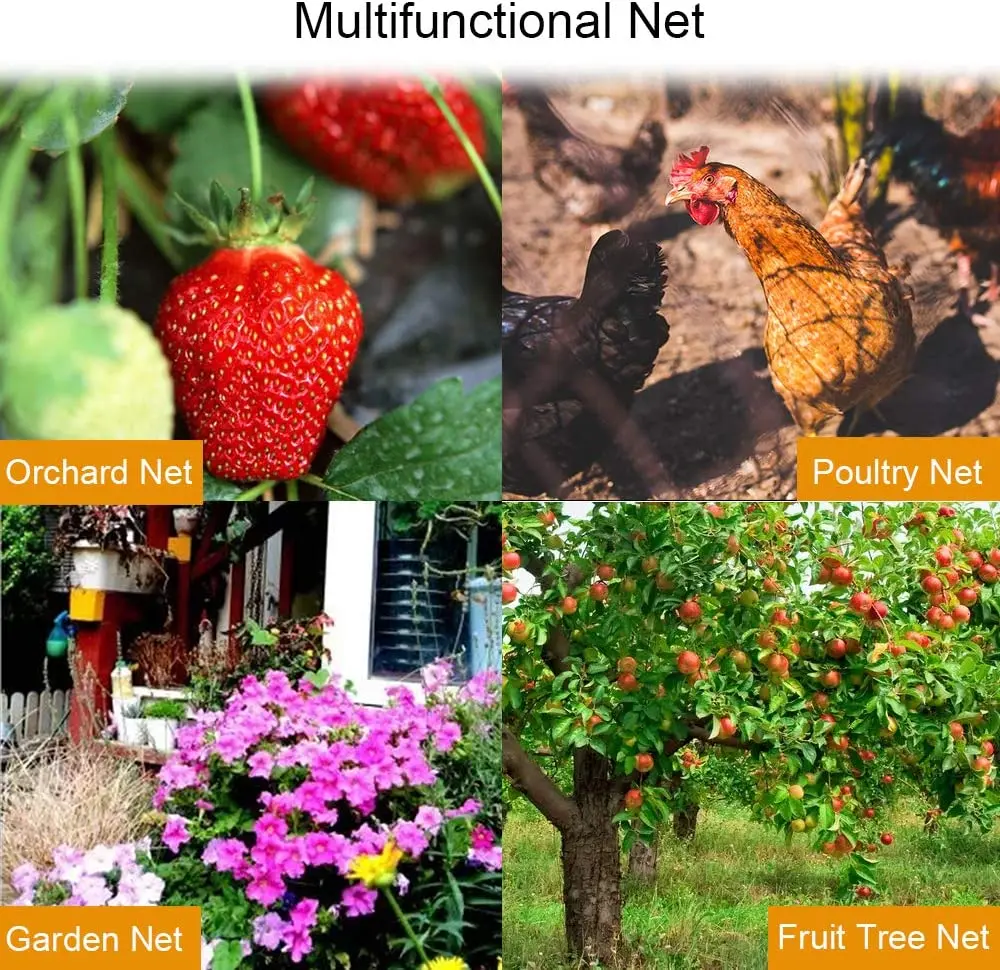 Черная Тяжелая защита от птиц искусственное ограждение для сада и