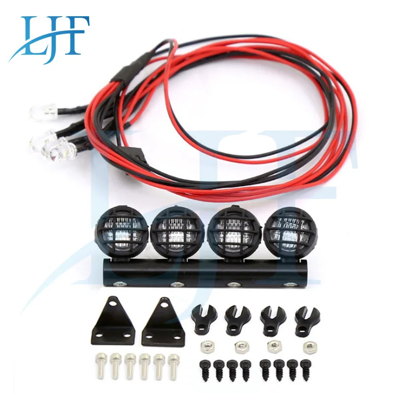 4/6 круглый светодиодный светильник для 1:18/1:24 WPL RC Гусеничный пульт дистанционного