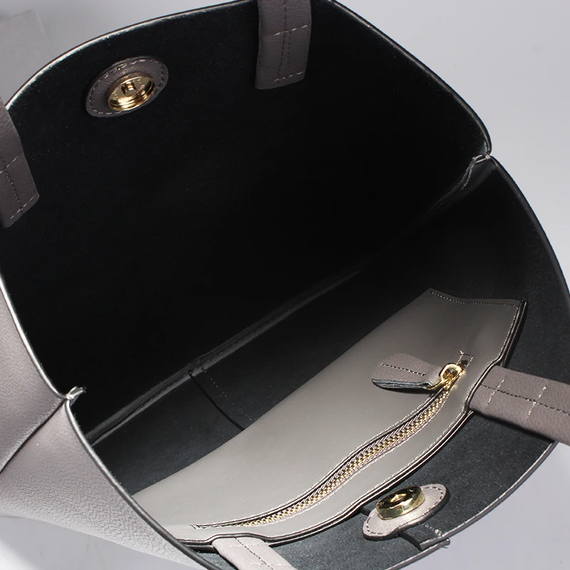 Burminsa сумки-шопперы для женщин простая Вместительная женская сумка на плечо из