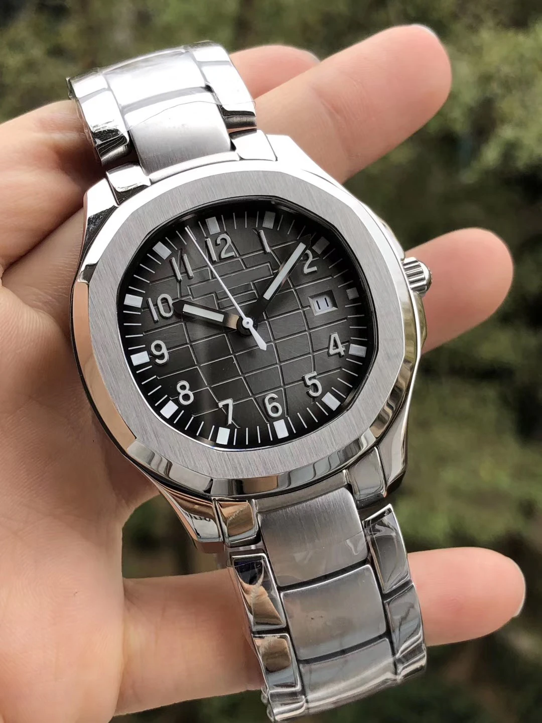 

High-end Men's Mechanical Watch Automatic Black Blue Iiron Stainless Steel Sapphire Glass