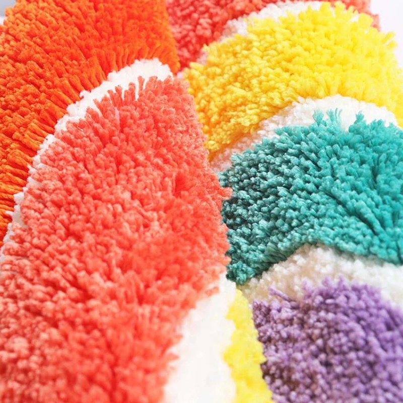 Коврик для ванной 50*80 см Радужный водопоглощающий нескользящий | Дом и сад